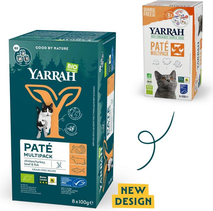 Produktbild Yarrah Multipack 3-Sorten (Junior, Adult, Senior, 8 Stk., 800 g)