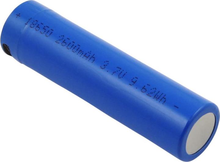 Immagine prodotto AccuCell Cella rotonda 18650, ioni di litio, 3,7V, 2600mAh, 9,6Wh, con porta di ricarica USB-C (1 pz., 18650, 2600 mAh)