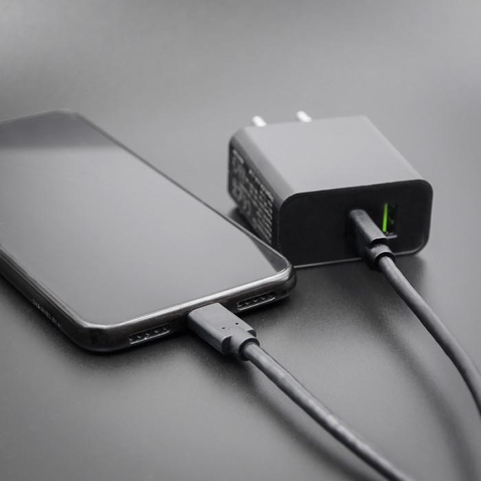 Actual product image Qoltec 52350 USB 3.1 type C male cable (1.40 m, USB 3.2 Gen 1)