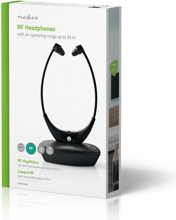Produktbild Nedis HPRF010BK (keine Geräuschunterdrückung, 4.50 h, Kabelgebunden)