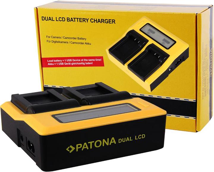 Produktbild Patona Panasonic BLF19 Dual LCD (Kamera Akku Ladegerät)