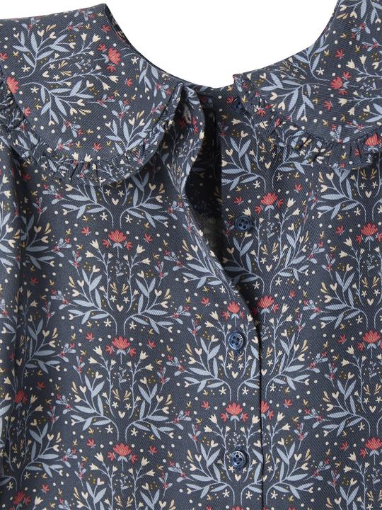 Actual product image Vertbaudet Girls' baby blouse with puff collar (68)