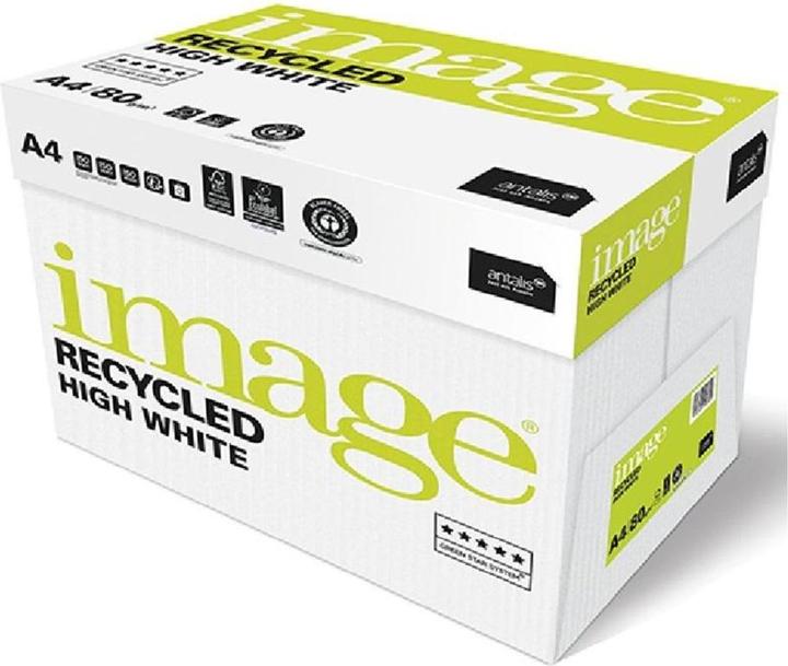Produktbild Antalis Image Recycled High White Blue Angel 80g, hochweiss 2'500 Blatt Box 5x500 Bl./Bg. (80 g/m², 2500 x, A4)