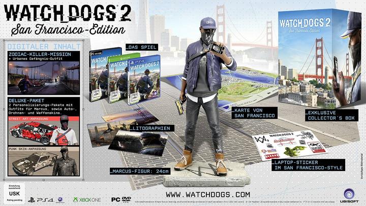 Produktbild Ubisoft Watch Dogs 2 - San Francisco Edition (Xbox Series X, Xbox One X)