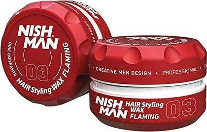 Actual product image Nishman Nish Man Hair Styling Gel Wax Flaming 03 (Hair gel)