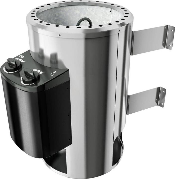 Produktbild Karibu Sauna Lobin Eckeinstieg, Kranz (Plug & Play 3,6 KW interne Steuerung)