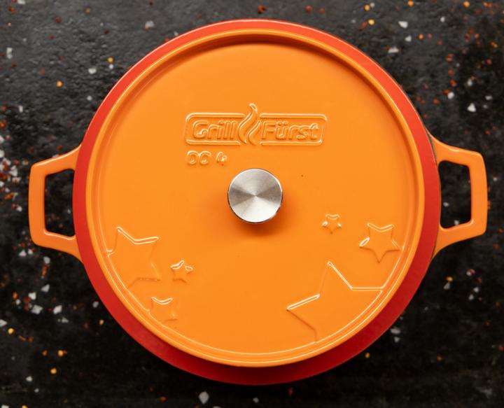 Produktbild Grillfürst Dutch Oven ohne Füsse - emailliert - DO4 - orange