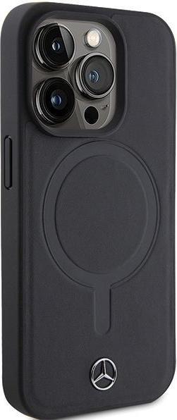 Produktbild Mercedes MEHMP15X23RCMK iPhone 15 Pro Max 6.7" czarny/black hardcase Smooth Leather MagSafe (Apple iPhone 15 Pro Max)