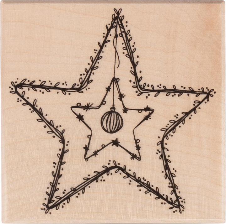 Produktbild Rayher Motivstempel Stern 7,0 x7,0 cm