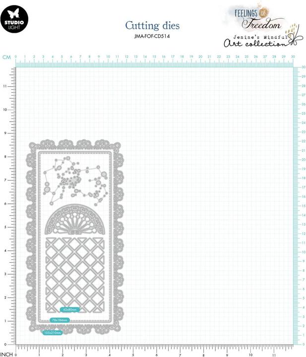 Produktbild art by marlene Cutting Dies "Window Slimline" Feelings of Freedom
