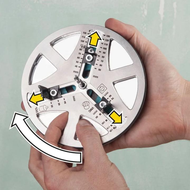 Actual product image wolfcraft Lochsäge verstellbar, Ø 45-130 mm (45 mm, 130 mm)