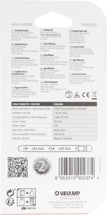 Actual product image Velamp PENLITE LED Stiftleuchte, Stift für Tablet, Smartphone