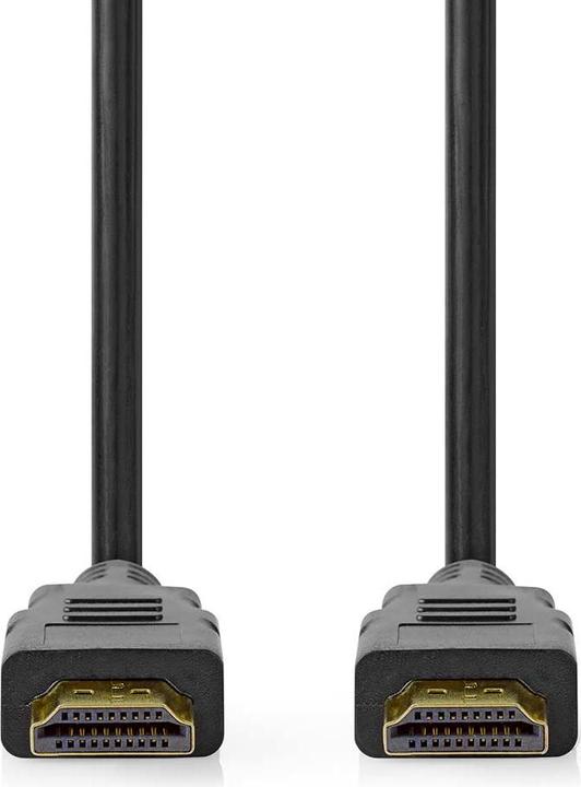 Image du produit Nedis Câble HDMI ultra-rapide de 2m avec Ethernet, plaqué or (noir) Prise en charge : 8K à 60H (2 m, HDMI)