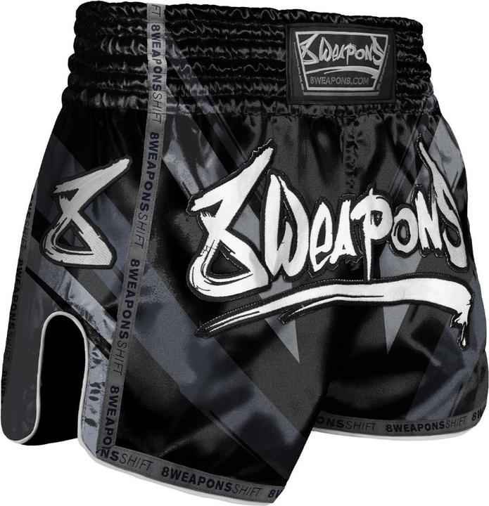 Actual product image 8Weapons Muay Thai Shorts Shift Black/Matt (M)