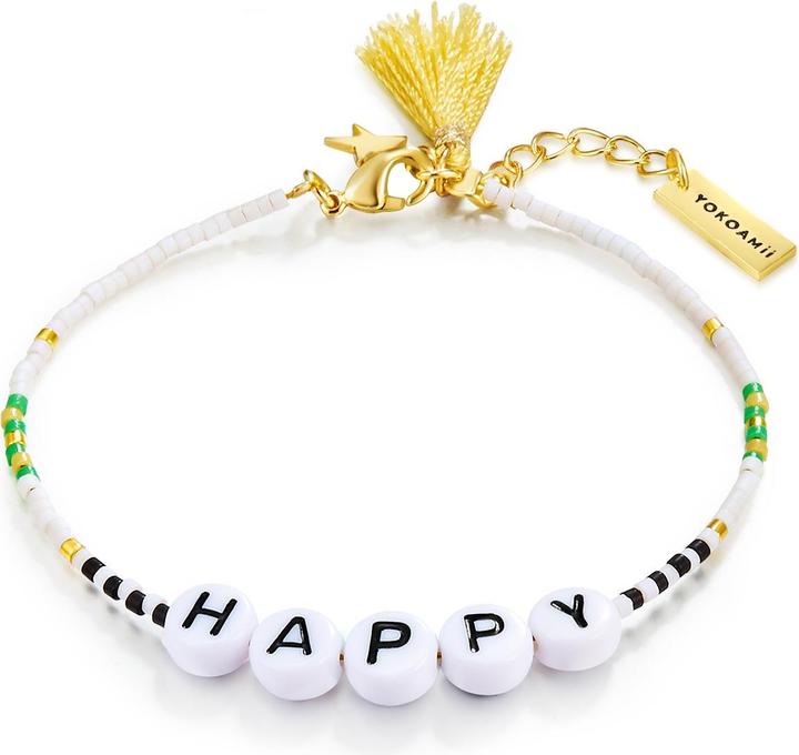 Produktbild Yokoamii Damen Happy Edelstahl Miyuki Perlen gelbgold - 30152 (17 cm, Edelstahl)