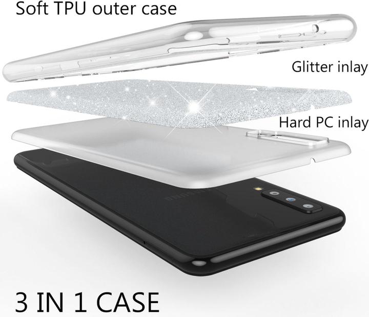 Produktbild Nalia Glitter Handyhülle (Samsung Galaxy A7 (2018))