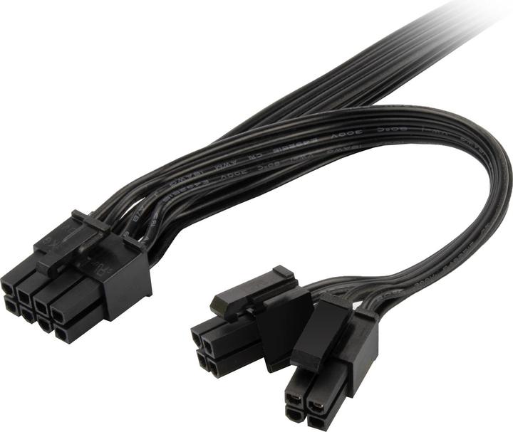 Actual product image Silverstone SST-PP13 - EPS 8-pin-in-EPS 8-pin-and-(4+4)-pin splitter for power supplies