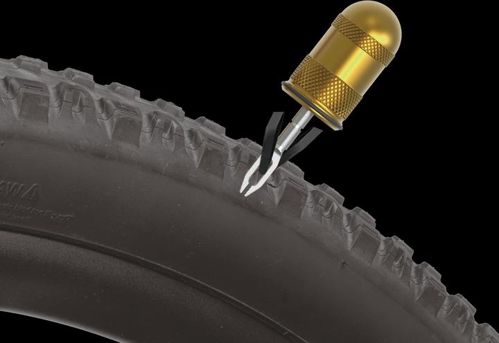 Immagine prodotto Topeak Tubi Pod, Pod in alluminio con tappo d'aria e kit di riparazione per pneumatici Tubeless