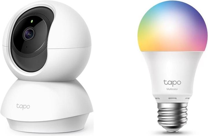 Produktbild TP-Link Tapo C210 mit Tapo LED-Lampe