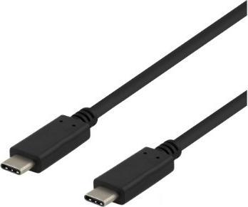 Deltaco Cavo da USB-C a USB-C, 1 m, 10 Gbps, 100 W 5 A, USB 3.1 Gen nero USBC-1402 (1 m, USB 3.2 Gen 2)