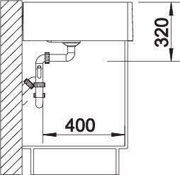 Immagine prodotto Blanco Panor 60 (Lavandino montato in alto, 60 cm, 63 cm)