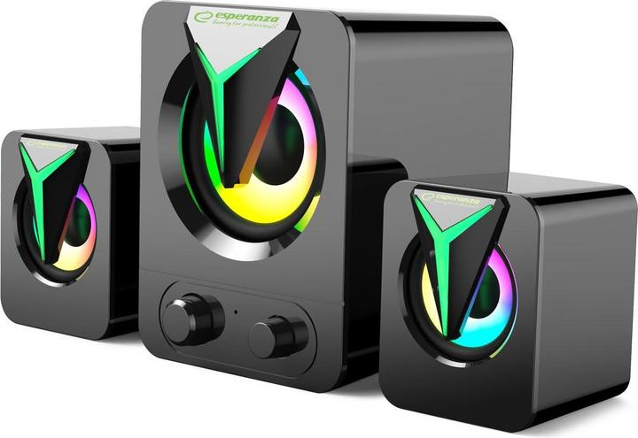 Immagine prodotto Esperanza EGS107 głośniki 2.1 usb led rainbow soprano
