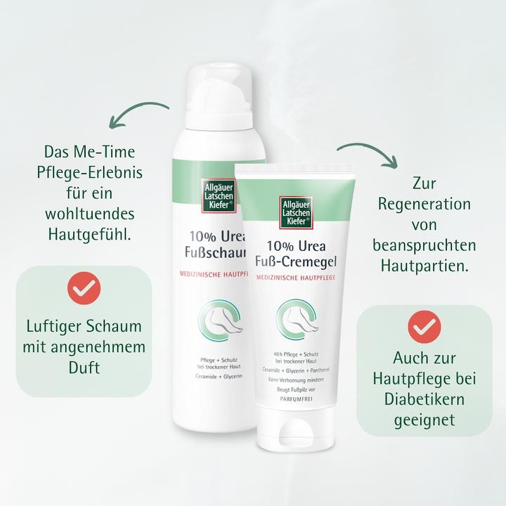 Produktbild Dr. Theiss ALLGÄUER LATSCHENKIEFER 10% Urea Fussschaum, 150 ml Schaum (Fussbad, 150 ml)