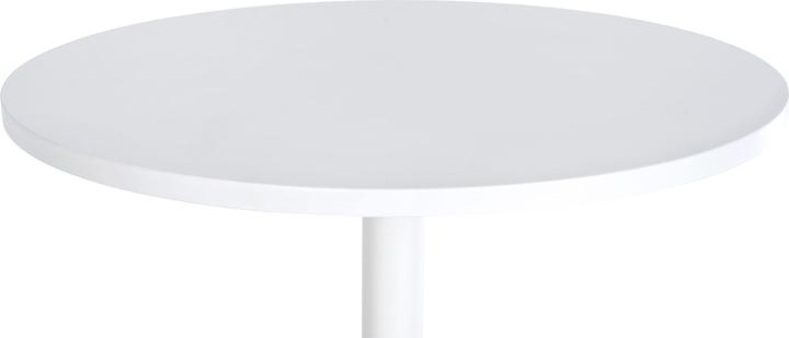 Image du produit CLP Table haute ronde, blanc/blanc (Ø 60 x 108 cm)