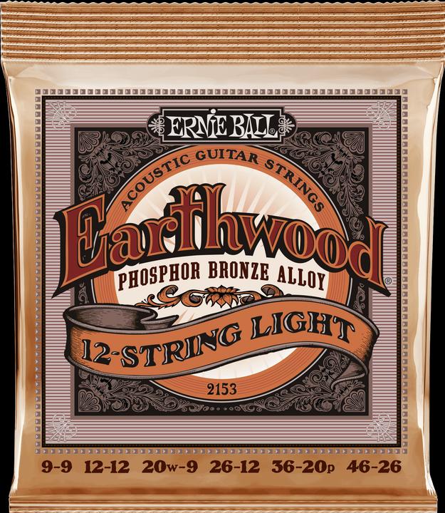 Produktbild Ernie Ball Earthwood 12-String Light Phosphor Bronze Akustik-Gitarrensaiten (12 x, Gitarre, E-Gitarre, 0.05")