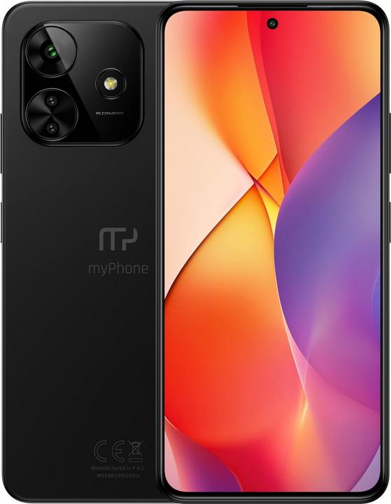 Myphone N23 | Plus | Cosmic black | 6,7 " | AMOLED | 1080 x 2412 Pixel | Mediatek | G99 | Interner Speicher (256 GB, Cosmic Black, 6.70", Dual SIM, 64 Mpx)
