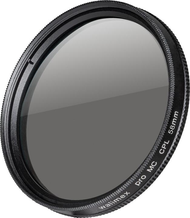Walimex pro pro Polfilter Zirkular vergütet 58 mm (58 mm, Polarisationsfilter, 58 mm)
