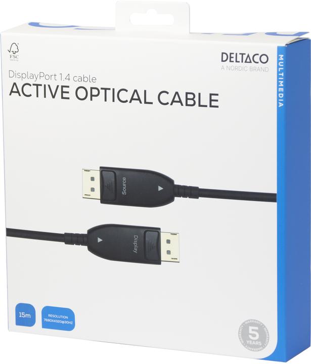 Image du produit Deltaco DP-AOC15 (15 m, DisplayPort)