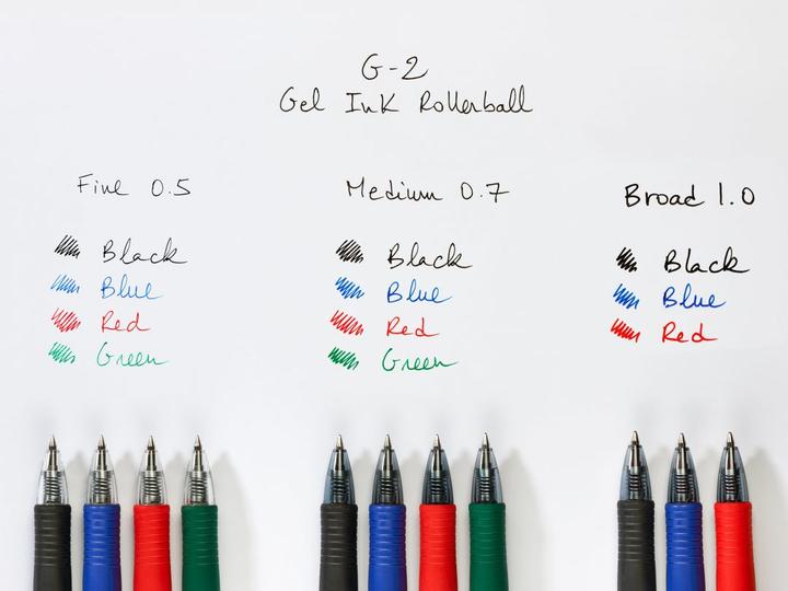 Actual product image Pilot Gel pen G2 05, red (Transparent, Red, 1 x)