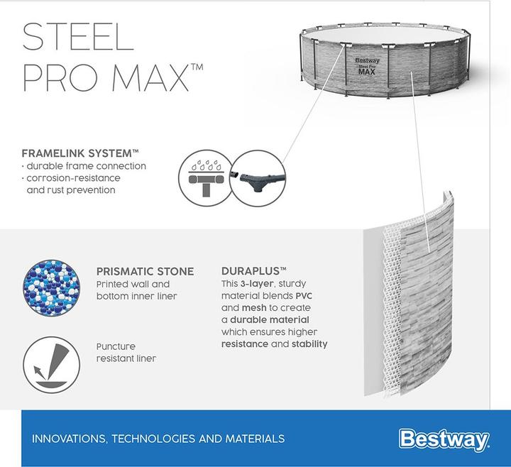 Produktbild Bestway Steel Pro Max Pool Set (Ø 488 x 122 cm)