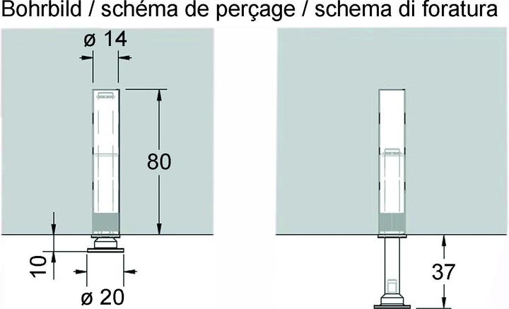 Produktbild OK-Line Kleiderbügelhalter ausziehbar (1 Stk.)
