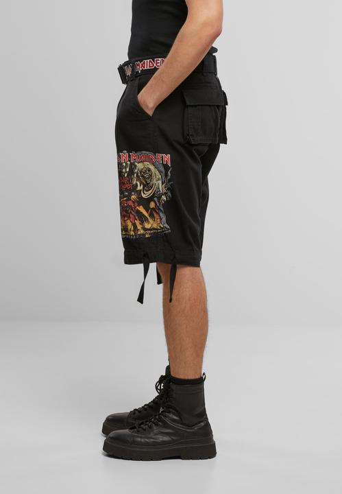 Image du produit Brandit Iron Maiden Savage Shorts The Number of The Beast black edition - 190545 (M, L)