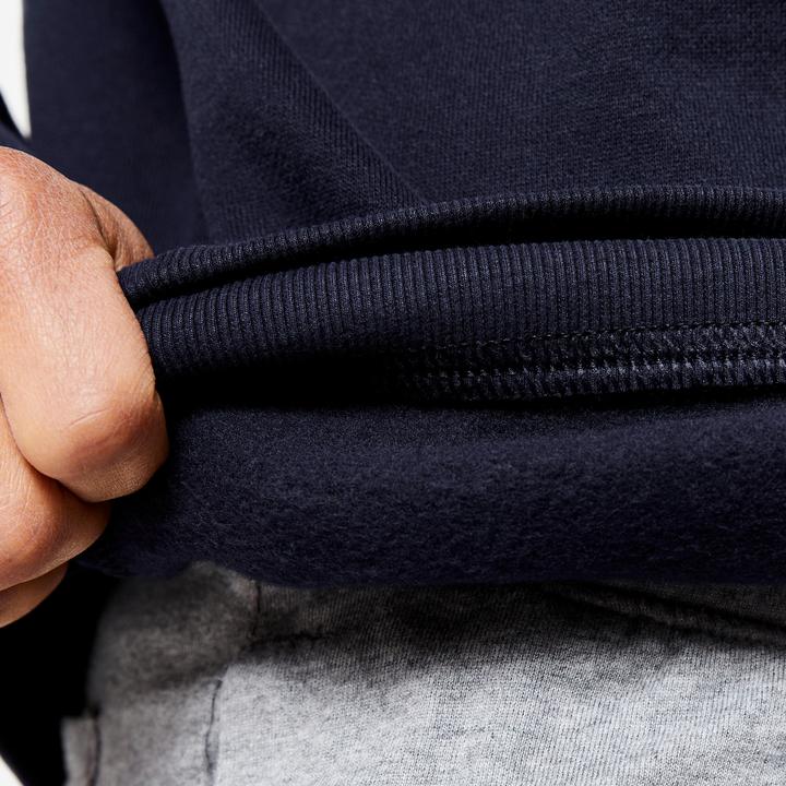 Image du produit Domyos Sweat à capuche homme en coton chaud - bleu/noir (S)