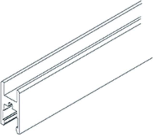 Produktbild HAWA Clipo 36 Glasfixierungsprofil zum Kleben 12x24mm