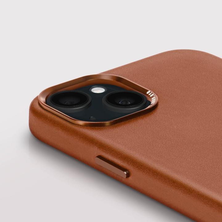 Productafbeelding Decoded Leren achterkant voor iPhone 15 Plus Bruin (Apple iPhone 15 Plus)