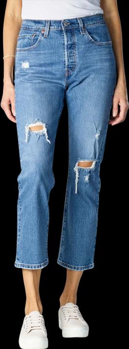 Levis 501 Cropped Jeans Straight Fit charsleten ends (W28/L26)