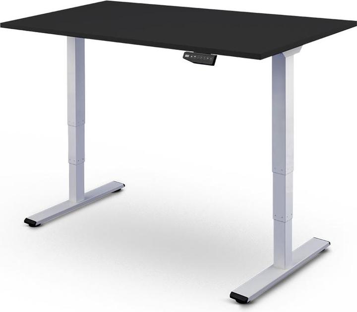 Produktbild Contini höhenverstellbarer Bürotisch 180 x 80 cm schwarz / Gestell weiss