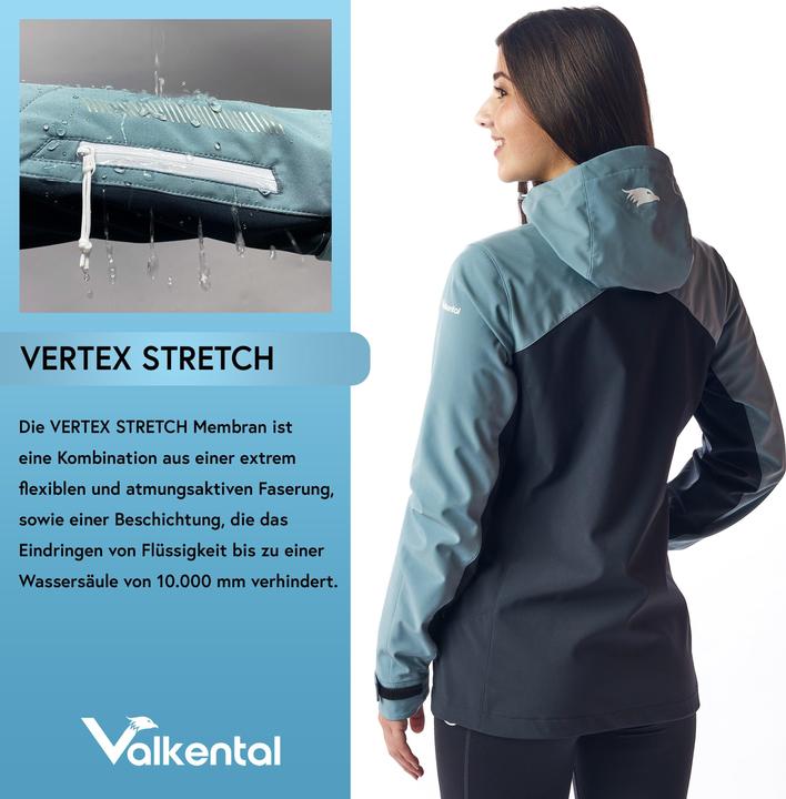 Immagine prodotto Valkental Giacca softshell funzionale e riflettente per attività all'aperto - donna (XL)