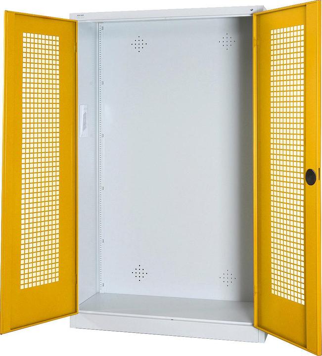 Produktbild C+P Modul-Sportgeräteschrank (HxBxT: 195x120x50 cm, mit Lochblech-Flügeltüren)