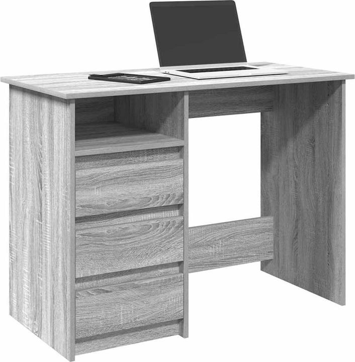 Actual product image VidaXL Desk Grey Sonoma 102x50x75 cm Wood-based office desk Table (102 x 50 x 75 cm)