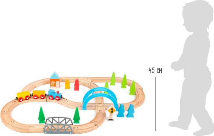 Actual product image small foot Wooden Train Great Journey