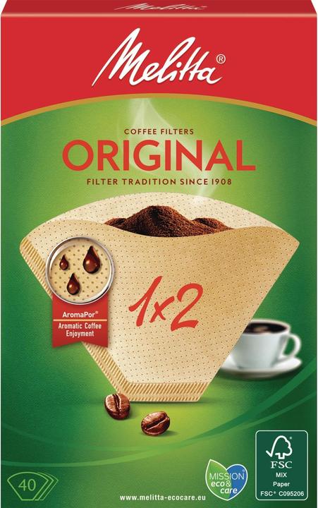Actual product image Melitta Original 1x2 / 40 pieces
