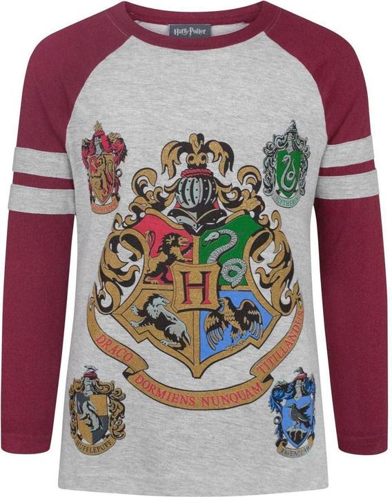 offizielles Mädchen Hogwarts Raglan TShirt (128)