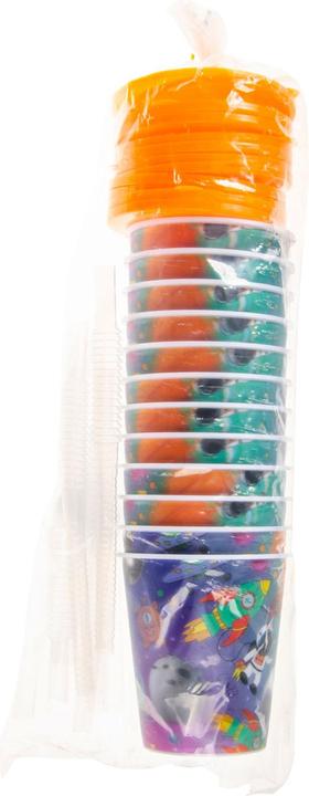 Actual product image LG-Imports Mug with lid and straw, 12 pieces. (12 x)