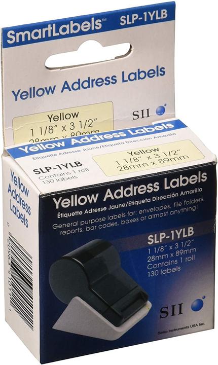Produktbild Seiko SLP-1YLB, Adressetiketten, 1 Rolle à 130 Etiketten