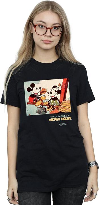 Immagine prodotto Disney Mickey Mouse Building A Building Maglietta Ampia Donna (3XL)